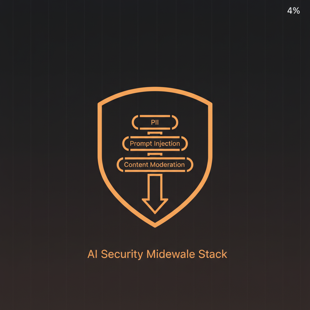 Build a unified AI security pipeline for PII detection, prompt injection, and content moderation. One middleware stack, one request lifecycle.